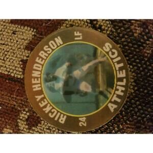 1991 Baseball Score 7-11 Slurpee Superstar Action Coin #7 Rickey Henderson